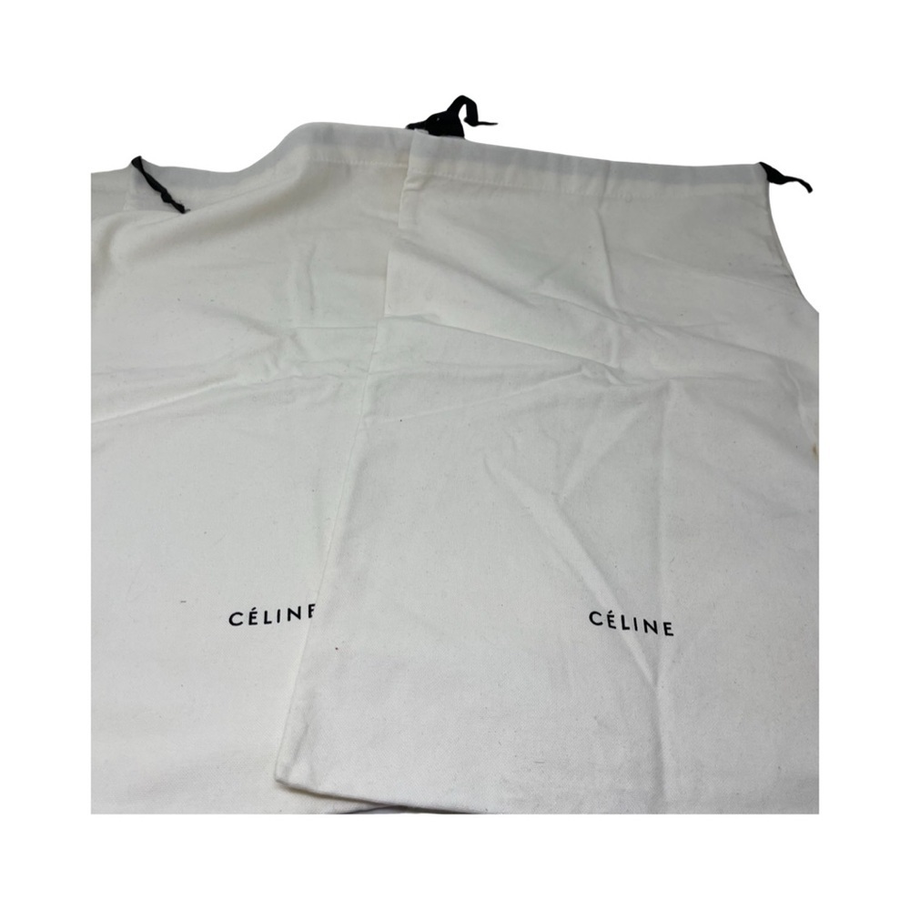 Celine set of 2 Long Boots bust bags 100% cotton 23x14